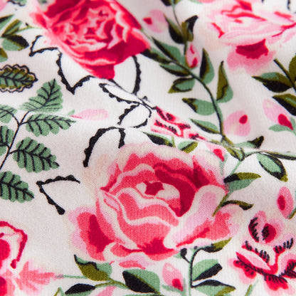 キッズ ボタンスルーパジャマ Red Floral
