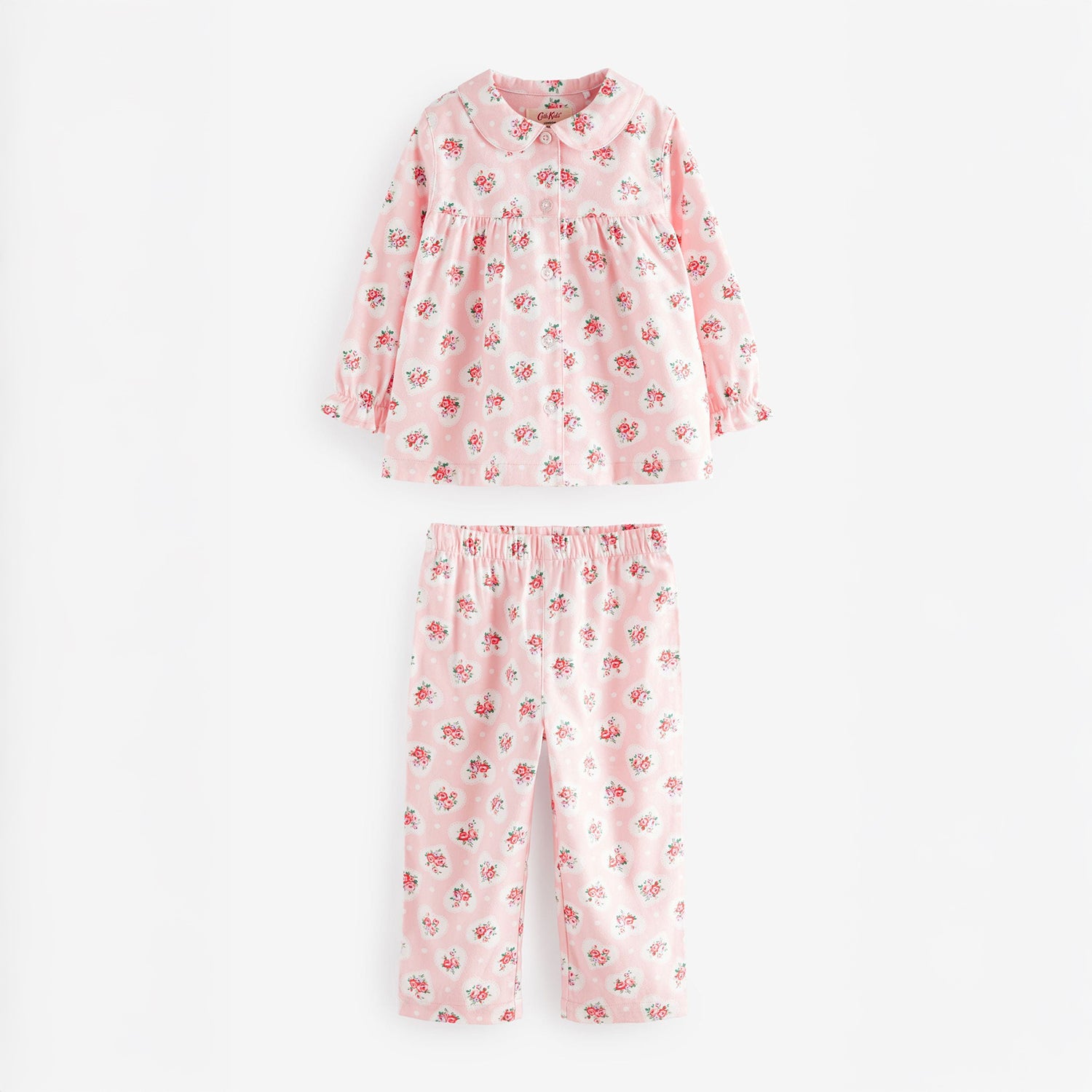 キッズ ボタンスルーパジャマ Pink Heart | Cath Kidston 日本公式