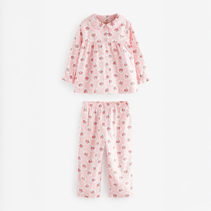 キッズ ボタンスルーパジャマ Pink Heart