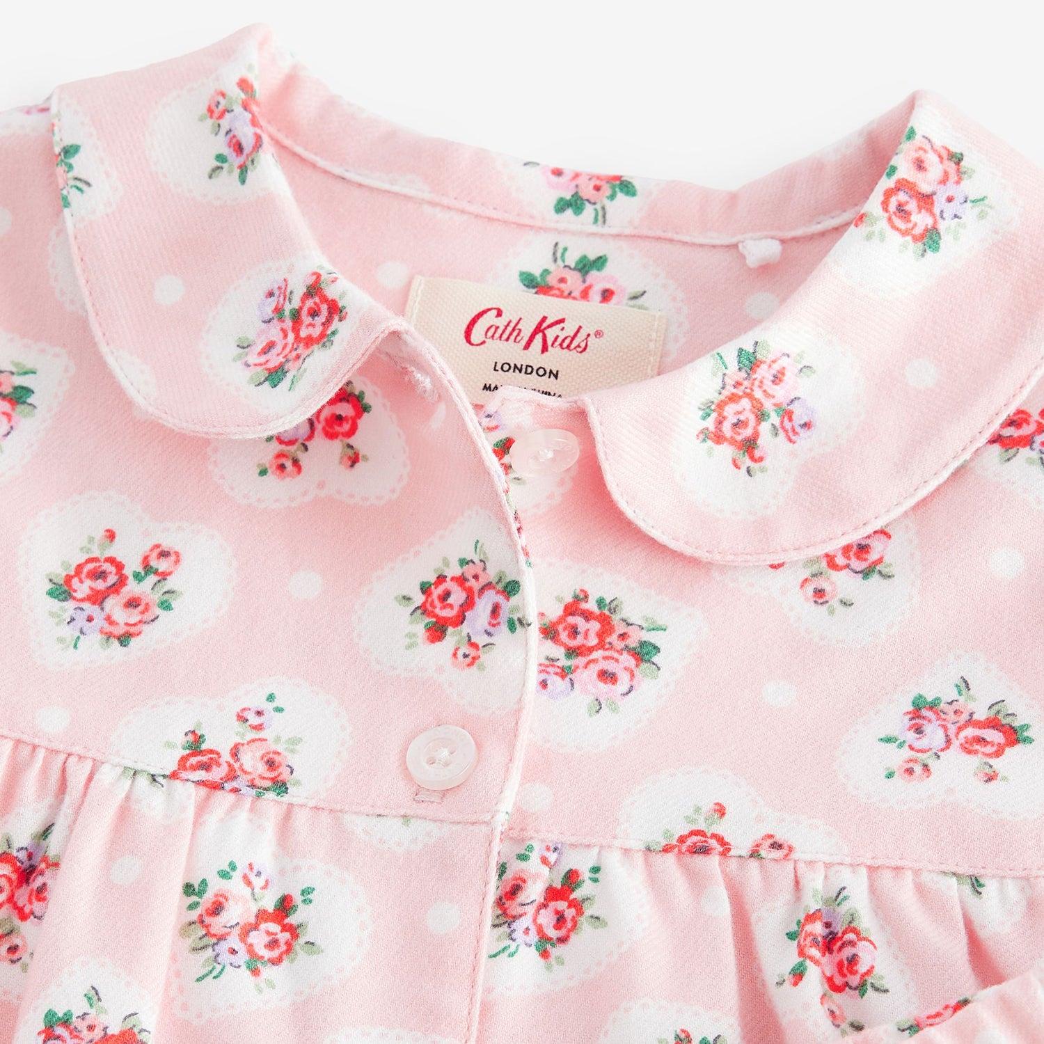 キッズ ボタンスルーパジャマ Pink Heart | Cath Kidston 日本公式