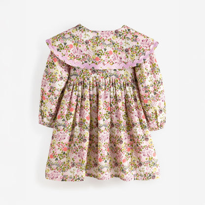 キッズ ビッグカラー ロングスリーブワンピース Tiny Town