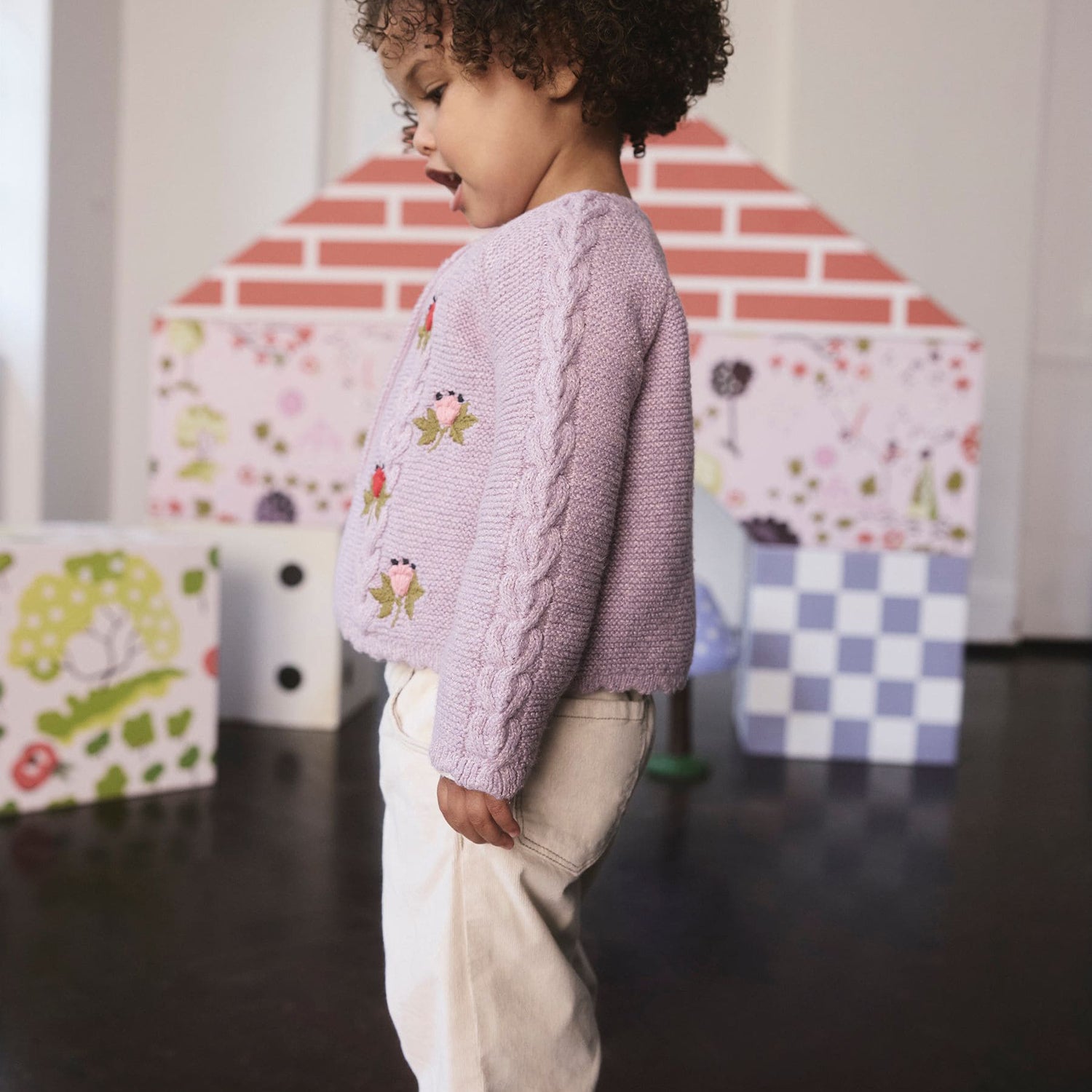 フローラル ケーブル カーディガン | Cath Kidston 日本公式オンライン