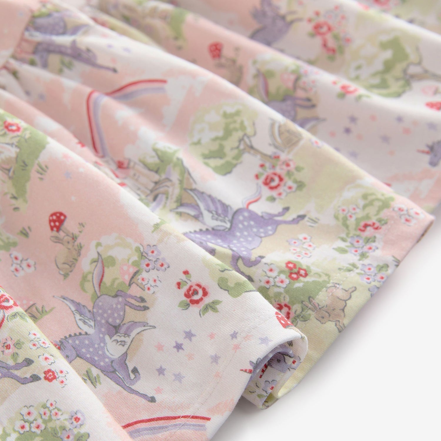 キッズ ロングスリーブ ティアードドレス Pink Unicorn | Cath Kidston