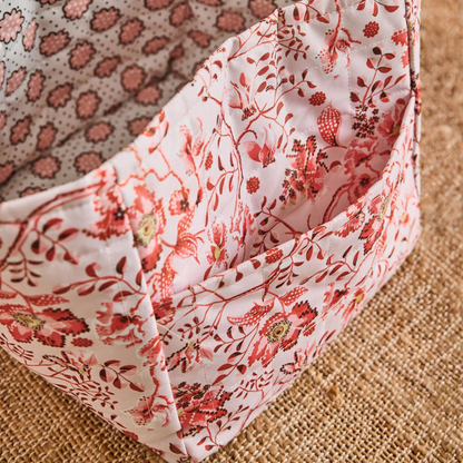 キルテッド ストレージ 2個セット Posey spot / Mystery Floral　Pink