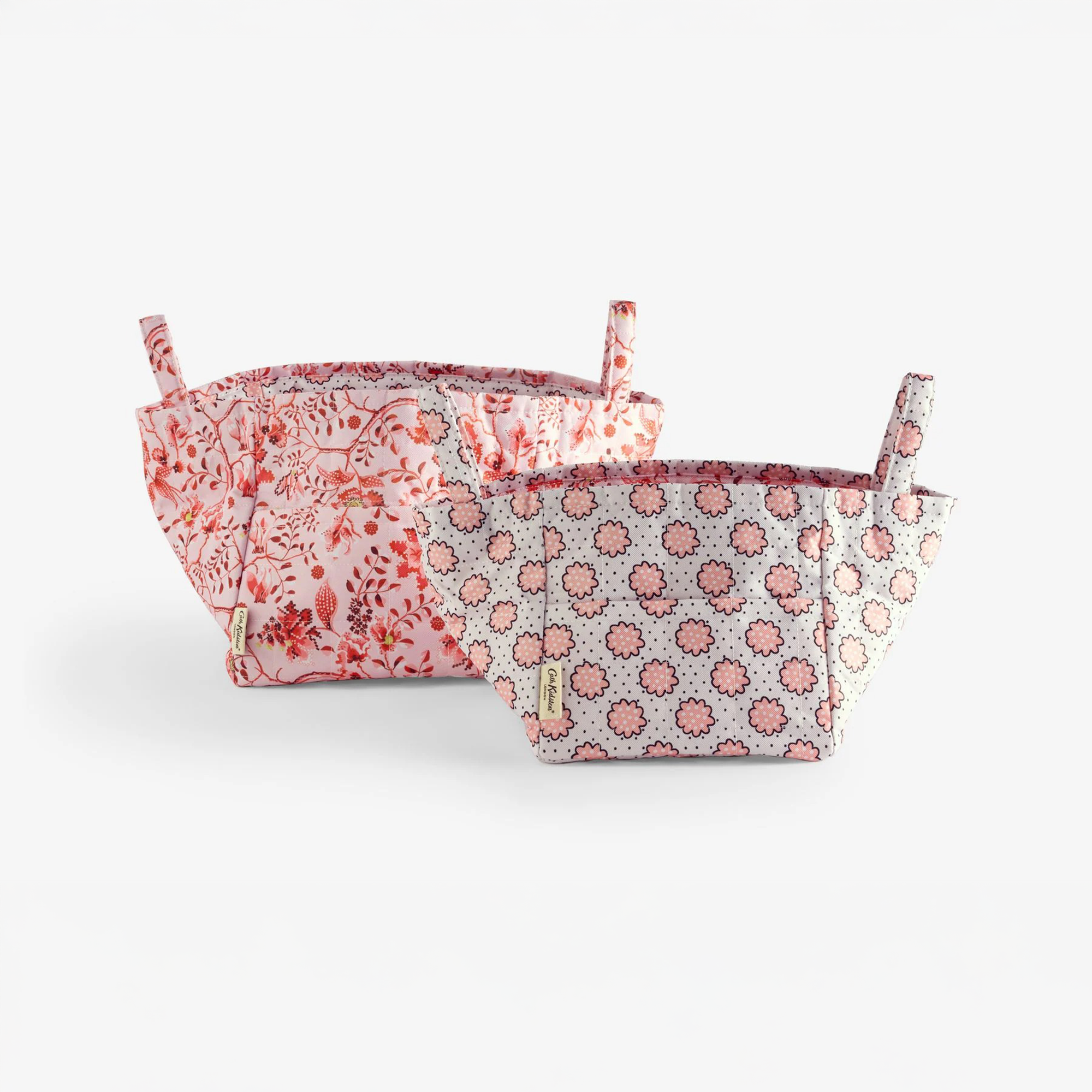 キルテッド ストレージ 2個セット Posey spot / Mystery Floral　Pink