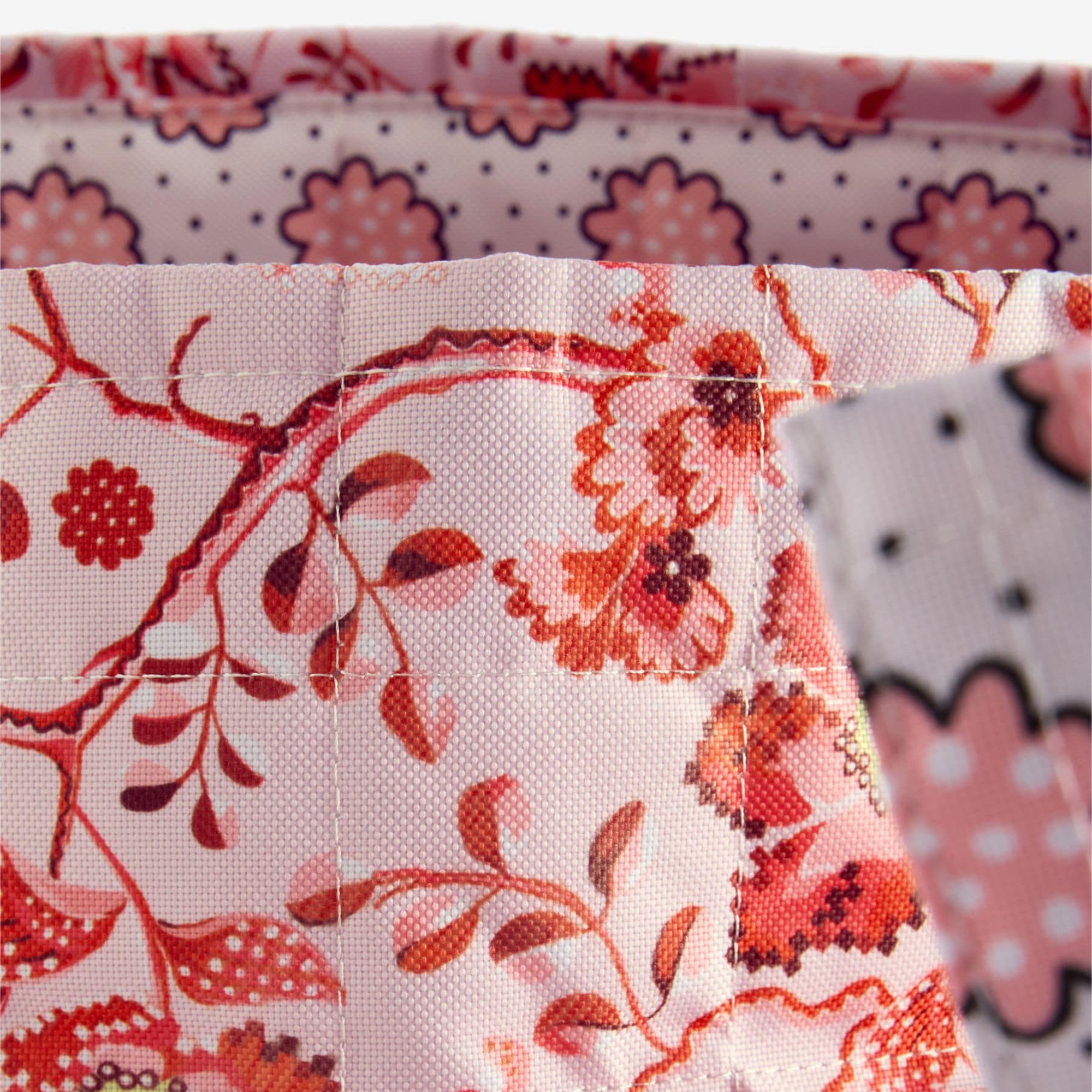 キルテッド ストレージ 2個セット Posey spot / Mystery Floral　Pink