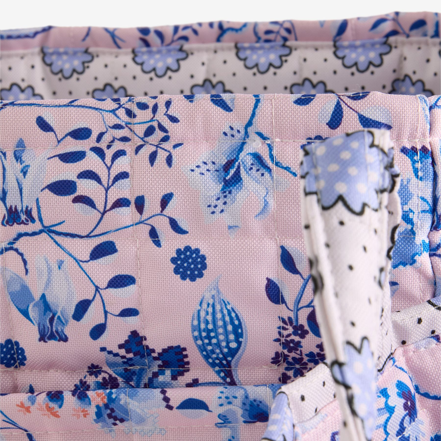 キルテッド ストレージ 2個セット Posey spot / Mystery Floral　Blue