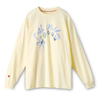 ロングスリーブTシャツ Ribbon Floral