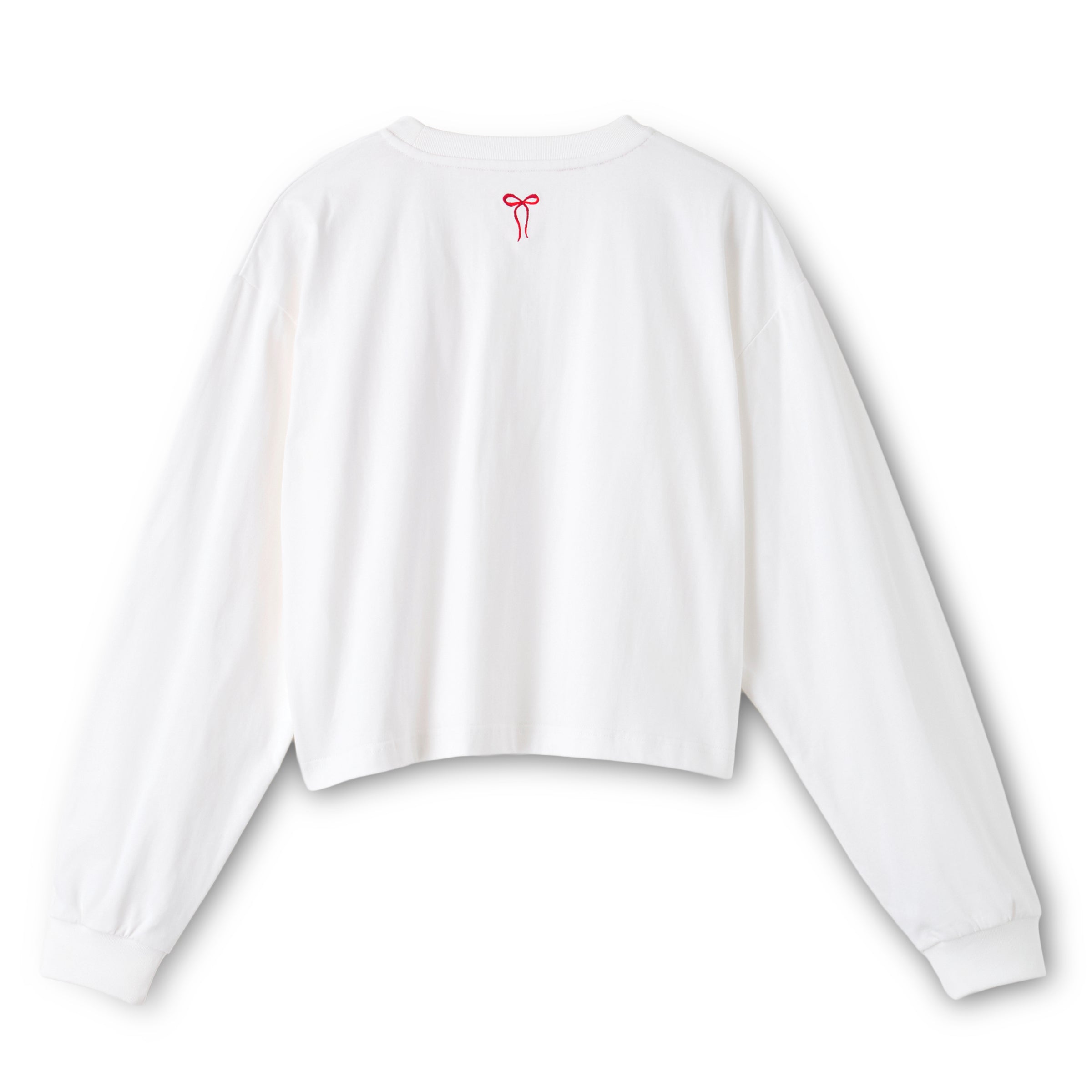 ショート丈ロングスリーブTシャツ Rose