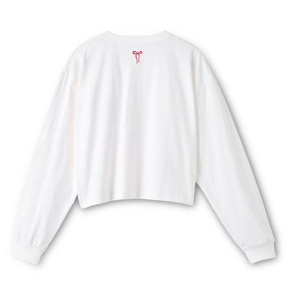 ショート丈ロングスリーブTシャツ Rose