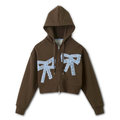 CK×sowa レースリボンフーディー