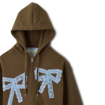 CK×sowa レースリボンフーディー