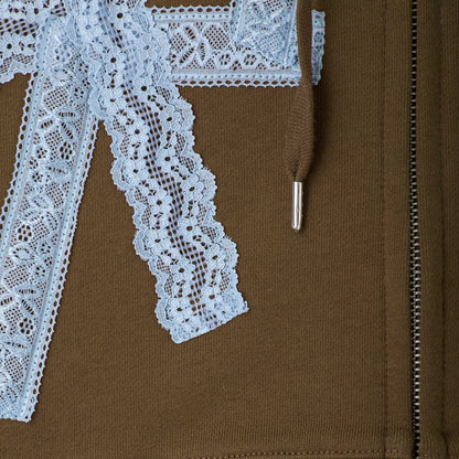 CK×sowa レースリボンフーディー